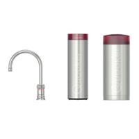 Quooker Classic Nordic Round Kokendwaterkraan (Single Tap) Set - Kokend Water - RVS - met COMBI Reservoir & CUBE - Direct Gekoeld Bruisend Water - thumbnail