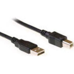 USB 2.0 printerkabel 1 meter USB A-B zwart