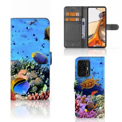 Xiaomi 11T | 11T Pro | Telefoonhoesje | Met pasjeshouder | Vissen