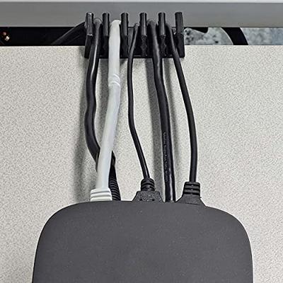 Kabelmanagement | Kabelclip | Click & Go | 2 Stuks | Maximale kabeldikte: 5 mm | Polypropylene | Zwart Kabelmanagement | Kabelclip | Click & Go | 2 Stuks | Maximale kabeldikte: 5 mm | Polypropylene | Zwart