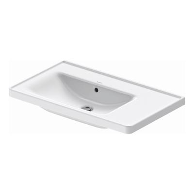 Wastafel Duravit D-Neo Rand Overloop Kraanvlak 1 Kraangat 80 cm Hoogglans Wit Links Duravit Wastafel Duravit D-Neo Rand Overloop Kraanvlak 1 Kraangat 80 cm Hoogglans Wit Links Duravit