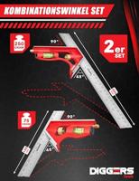 Diggers Combination Squares | Combinatiehaken | Set van 2 - DIG975 - thumbnail