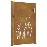Poort grasontwerp 100x150 cm cortenstaal - thumbnail