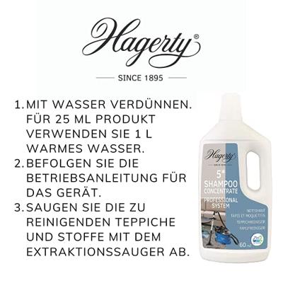 Hagerty 5* Shampoo Tapijt- en Vloerreiniger Hagerty 5* Shampoo Tapijt- en Vloerreiniger