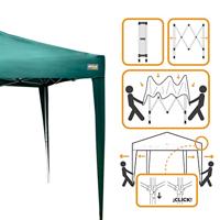 Tuinhuisje Colorbaby Max-Air Groen Stof Staal 300 x 300 x 250 cm - thumbnail