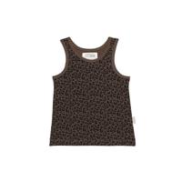 Little Indians singlet met dierenprint bruin - thumbnail