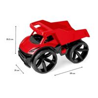 WADER Maximus kiepwagen of bulldozer (Kiepwagen rood) - thumbnail