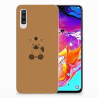 Samsung Galaxy A70 Telefoonhoesje met Naam Baby Hyena - thumbnail