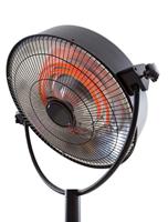 Retro Bright staande halogeenstraler zwart 2100 watt - thumbnail