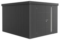 Biohort Neo 4C metalen tuinhuis donkergrijs 292x348 cm met dubbele deur- Plat dak- Metaal- Biohort - thumbnail