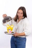 Little Corgi Cuties knuffel - GIPSY TOYS - 20 cm - Donut - thumbnail