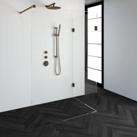 Sanituba Complete Profielloze Inloopdouche Reversed 90x140cm koper - thumbnail