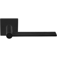 Formani Mathieu Bruls EDGY EGLSQR50 deurkruk ongeveerd op vierkante rozet - mat zwart - thumbnail