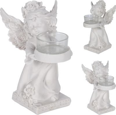 Engel met theelichthouder 17 cm Nampook - Nampook