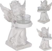 Engel met theelichthouder 17 cm Nampook - Nampook - thumbnail