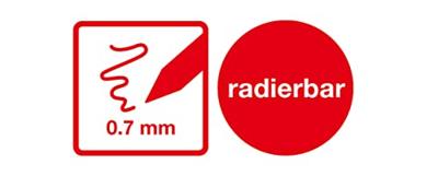 Eberhard Faber rollervulling, zwart