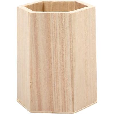 Pennenbak creativ company zeshoek 10.5x8cm triplex | 12 stuks