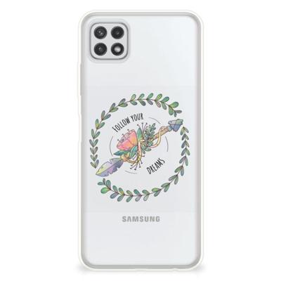Samsung Galaxy A22 5G Telefoonhoesje met Naam Boho Dreams Samsung Galaxy A22 5G Telefoonhoesje met Naam Boho Dreams