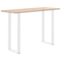 Bartafelpoten 2 st U-vormig 50x(110-111) cm staal wit - thumbnail
