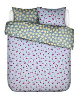 Essenza Covers & Co Zesty cherry Dekbedovertrek Ice blue 140x200/220 - thumbnail