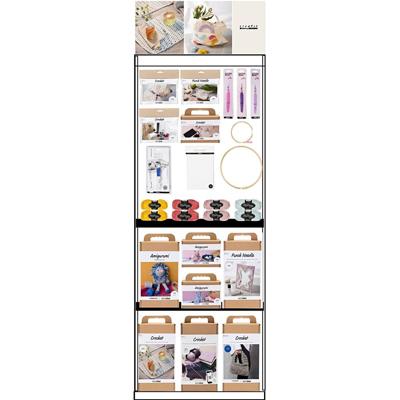 Creativ Company Vloerdisplay, gemonteerd, category, haaknaald/punchnaald, volwassene, h: 1580 mm, l: 600 mm, b: 400 mm, 193 eenh./ 1 stuk