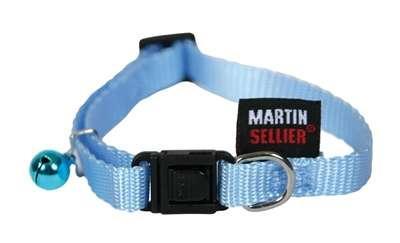Martin kattenhalsband nylon uni blauw