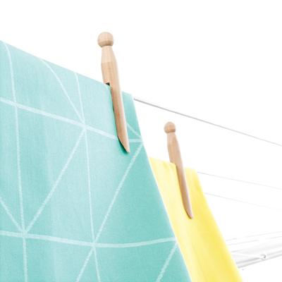 Brabantia Topspinner Droogmolen 40 m Drooglengte + Grondanker Metallic Grijs - thumbnail