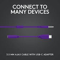 Logitech-G G333 In-ear Bedraad Paars 3.5mm - thumbnail