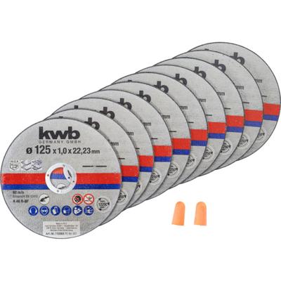 Doorslijpschijf 125mm 1,0 10st KWB - Kwb Doorslijpschijf 125mm 1,0 10st KWB - Kwb