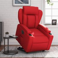 Sta-op-stoel kunstleer rood - thumbnail