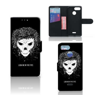 Telefoonhoesje met Naam Xiaomi Redmi 6 Skull Hair Telefoonhoesje met Naam Xiaomi Redmi 6 Skull Hair
