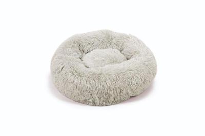 Beeztees Yali, hondenbed, pluche, lichtgrijs, diam. 50 cm