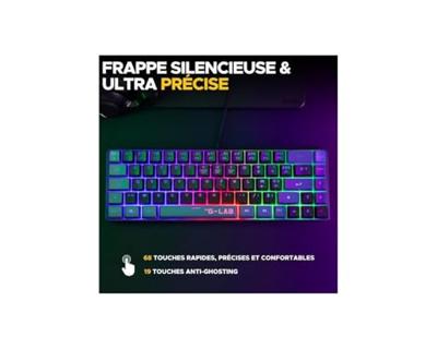 2 in 1 Gaming Pack - THE G-LAB - COMBO HYDRO - Bedraad toetsenbord en muis - Zwart/Grijs 2 in 1 Gaming Pack - THE G-LAB - COMBO HYDRO - Bedraad toetsenbord en muis - Zwart/Grijs