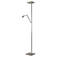 Masterlight Vloerlamp uplightDenia 1 2-lichts 185cm nikkel mat - 1881-37-DW - thumbnail