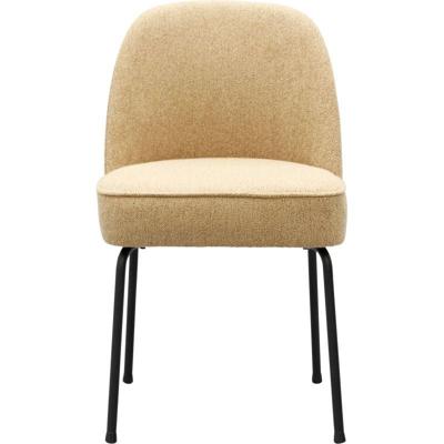 Eetkamerstoel Vogue Gear Camel met zwarte poten Eetkamerstoel Vogue Gear Camel met zwarte poten