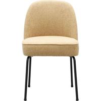 Eetkamerstoel Vogue Gear Camel met zwarte poten - thumbnail