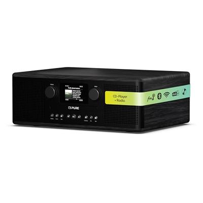 Pure Classic C-D6i Black-Black Ash EU/UK Zakradio met internetradio Internet, DAB+, FM AUX, DAB+, USB Zwart, Es