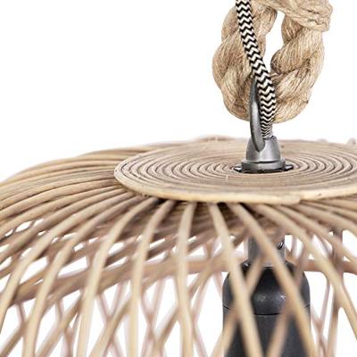 QAZQA Landelijke hanglamp rotan - Calamus