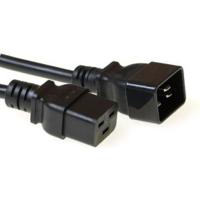 ACT Netsnoer C19 - C20 zwart 2 m - thumbnail