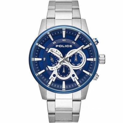 Police PL.15523JSTBL/03M Zilverkleurig Heren horloge