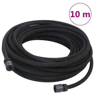 VidaXL Druppelslang 0,6&apos;&apos; 10 m rubber zwart