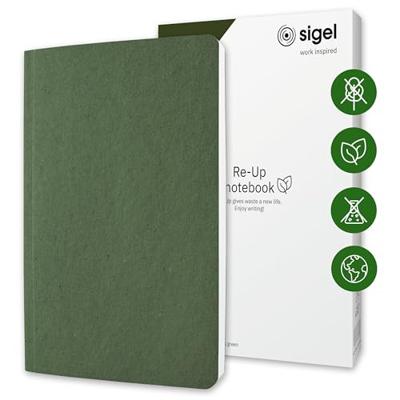Sigel RU205 Notitieboek Re-Up Softcover DIN A5 Gelinieerd Mosgroen Aantal paginas: 50 Sigel RU205 Notitieboek Re-Up Softcover DIN A5 Gelinieerd Mosgroen Aantal paginas: 50