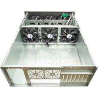 Inter-Tech 4f28 mining-rack, server behuizing (zwart | 2x usb-a) - thumbnail