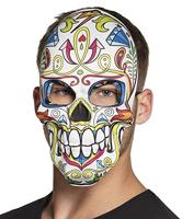 Gezichtsmasker Mr Day of the dead - thumbnail