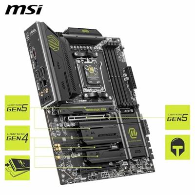 Moederbord - MSI - MAG B850 TOMAHAWK MAX WIFI - AM5 - DDR5 - ATX - thumbnail