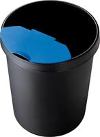 Helit the german H6106195 Prullenbak 30 l (Ø x h) 350 mm x 405 mm Polyethyleen Zwart 1 stuk(s) - thumbnail