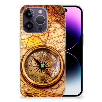 Apple iPhone 14 Pro | Silliconen Back Cover | Kompas Apple iPhone 14 Pro | Silliconen Back Cover | Kompas