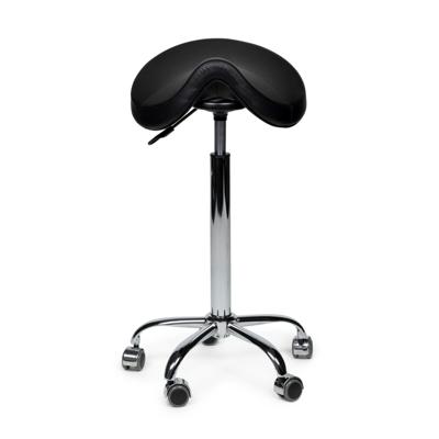 Premium zadelkruk zwart hoog
