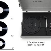 Crosley Voyager Portable Retro Platenspeler - Grijs - thumbnail