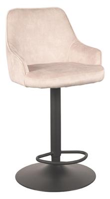 LABEL51 Barkruk Fender - Naturel - Velours - Gaslift